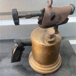 Vintage Brass Blowtorch with Black Handle